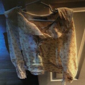 Floral Ruffle Blouse